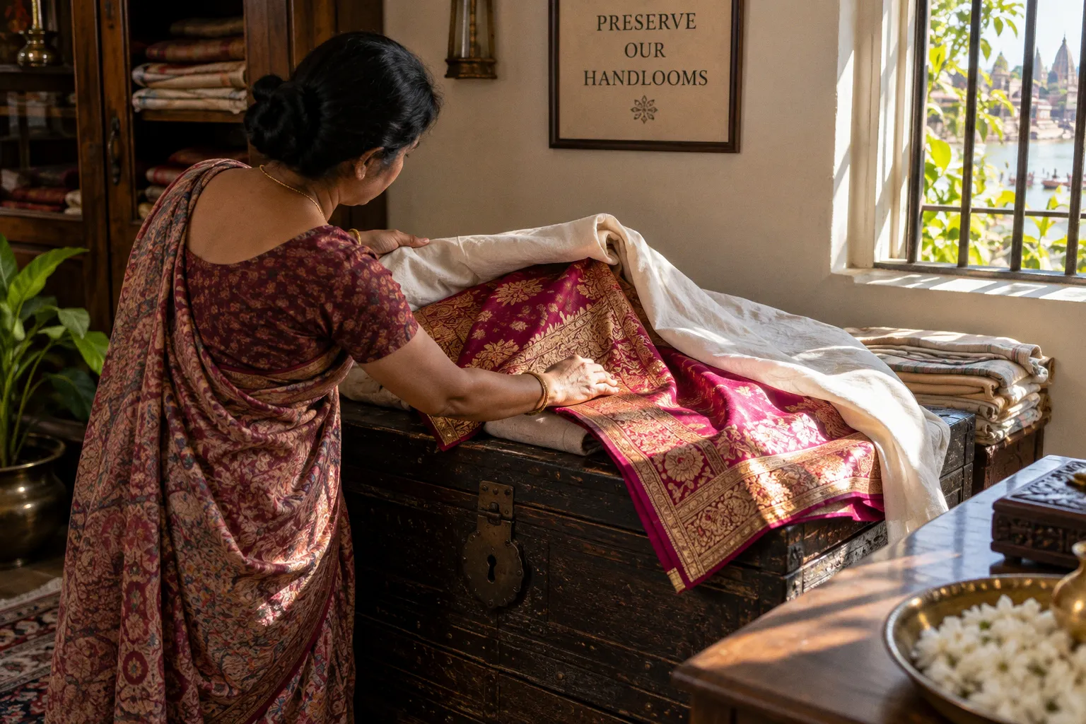 Banarasi silk saree care: preserving handloom weaves at home