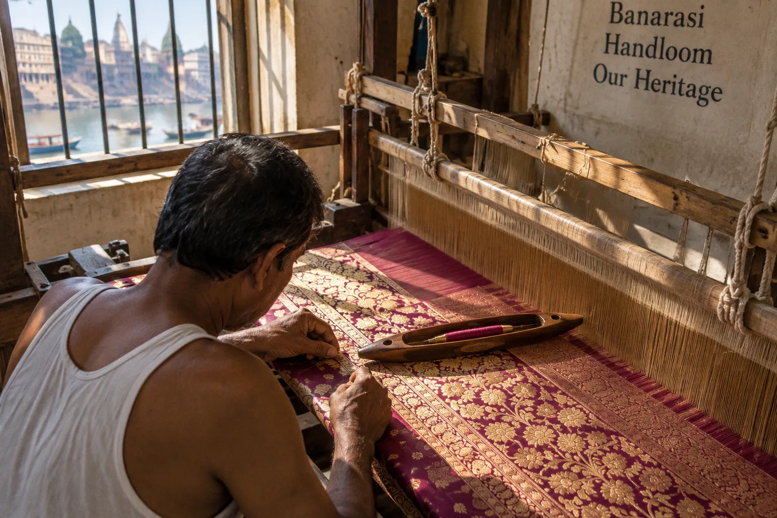 Banarasi silk saree: identifying authentic handloom weaves