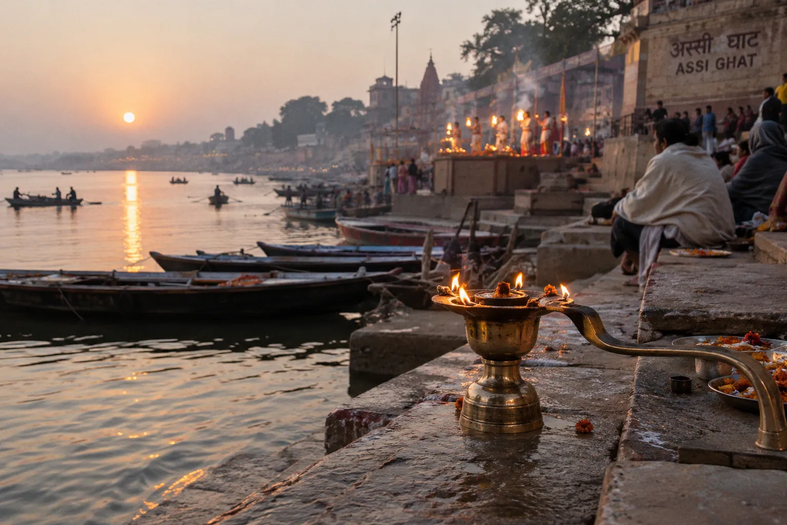 Ganga Aarti viewing: Dashashwamedh versus Assi Ghat