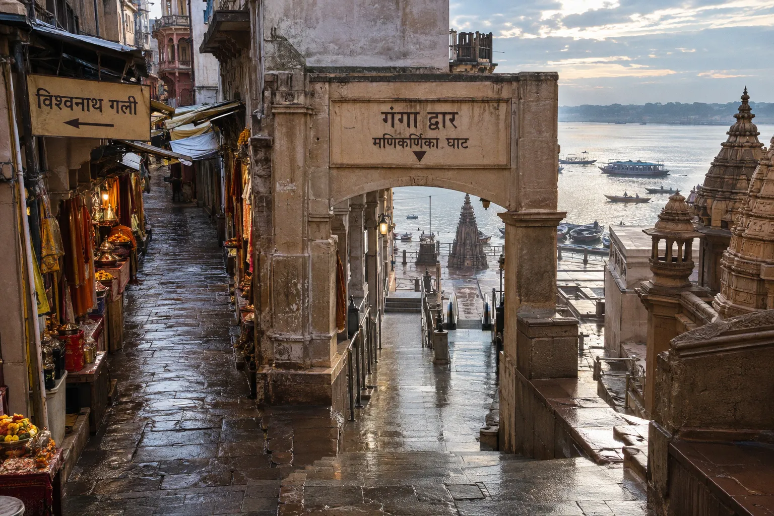 Kashi Vishwanath Temple entry: Godowlia versus Manikarnika gates