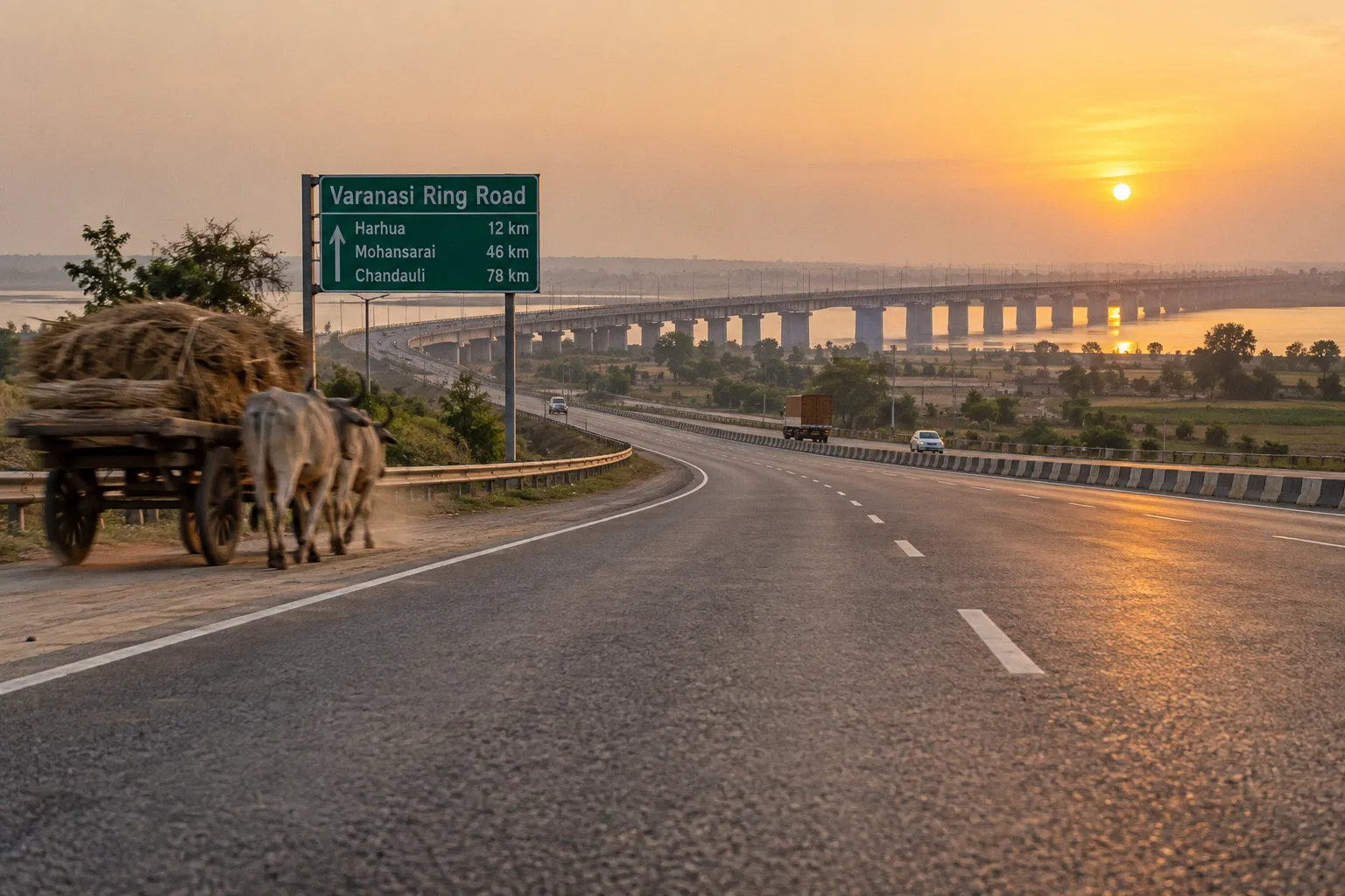 Varanasi ring road: transit routes and traffic bypass options