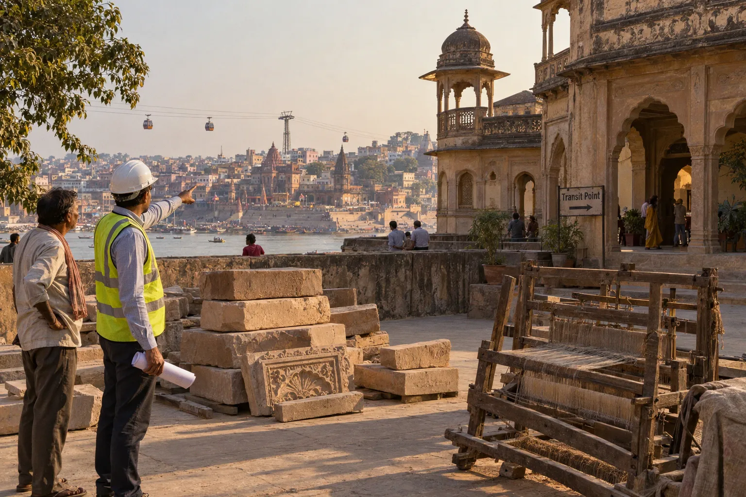 Varanasi ropeway station connectivity to the railway hub