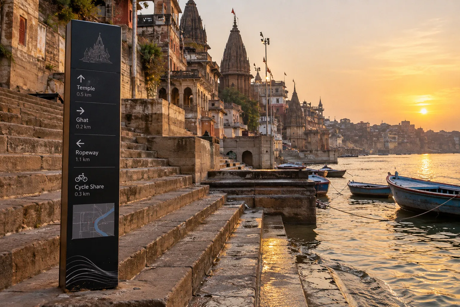 Varanasi Smart City project status and visitor navigation